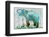 Blue Elephant-null-Framed Art Print