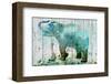 Blue Elephant-null-Framed Art Print