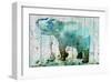 Blue Elephant-null-Framed Art Print