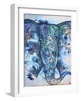 Blue Elephant-Oxana Zaika-Framed Giclee Print