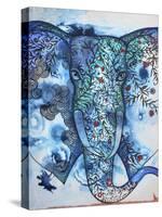 Blue Elephant-Oxana Zaika-Stretched Canvas