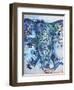 Blue Elephant-Oxana Zaika-Framed Giclee Print