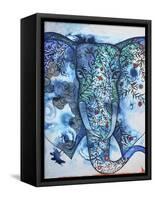 Blue Elephant-Oxana Zaika-Framed Stretched Canvas