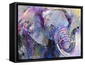 Blue Elephant-Richard Wallich-Framed Stretched Canvas