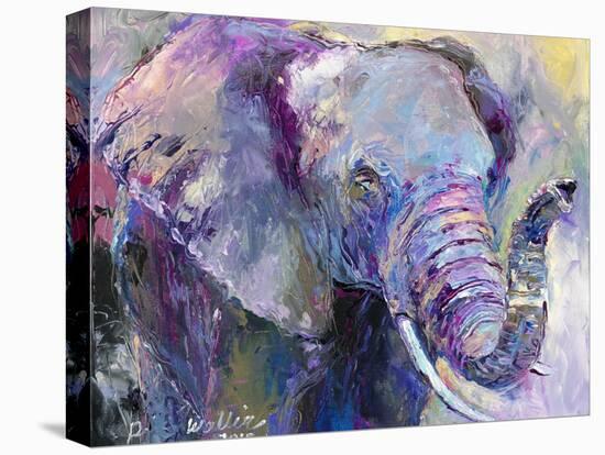 Blue Elephant-Richard Wallich-Stretched Canvas