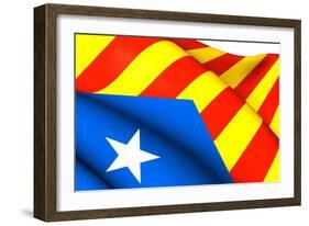 Blue Estelada Flag-Yuinai-Framed Art Print