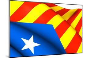 Blue Estelada Flag-Yuinai-Mounted Art Print