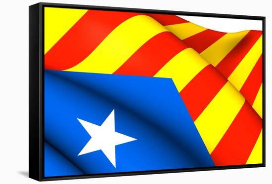 Blue Estelada Flag-Yuinai-Framed Stretched Canvas