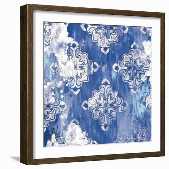 Blue Ex I-Eva Watts-Framed Art Print