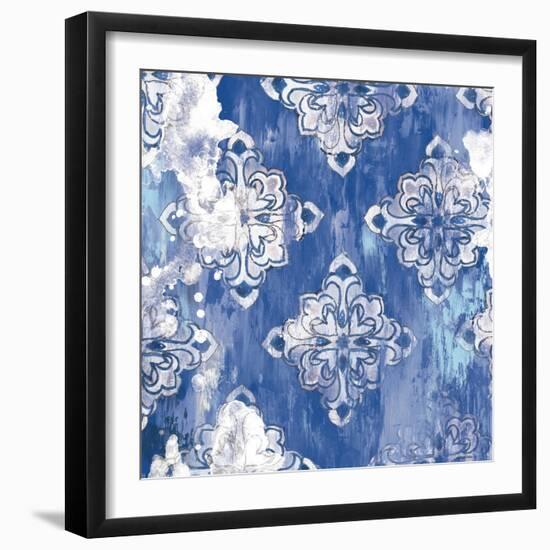 Blue Ex I-Eva Watts-Framed Art Print