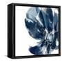 Blue Exclusion I-Jennifer Goldberger-Framed Stretched Canvas