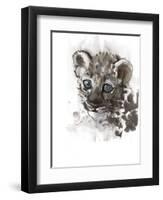 Blue Eyes (Arabian Leopard Cub), 2008-Mark Adlington-Framed Giclee Print