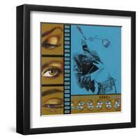 Blue Eyes-Joëlle Vermeille-Framed Art Print