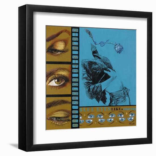 Blue Eyes-Joëlle Vermeille-Framed Art Print