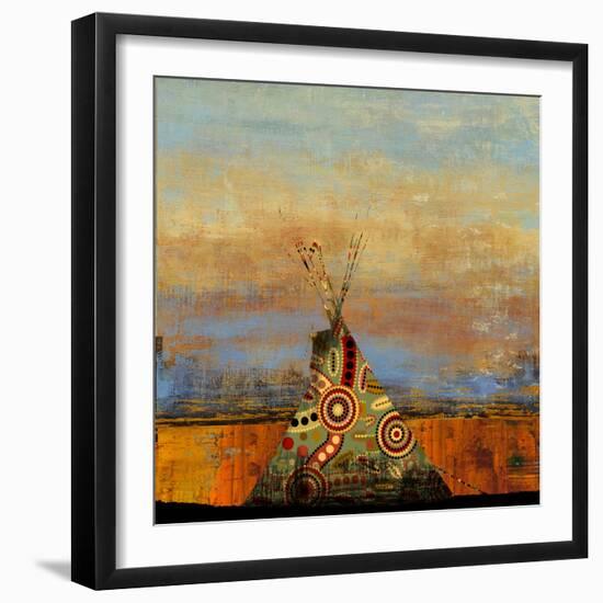 Blue Face-Andrew Michaels-Framed Art Print