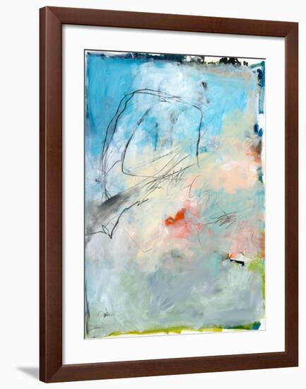 Blue Fade No. 2-Jan Weiss-Framed Art Print