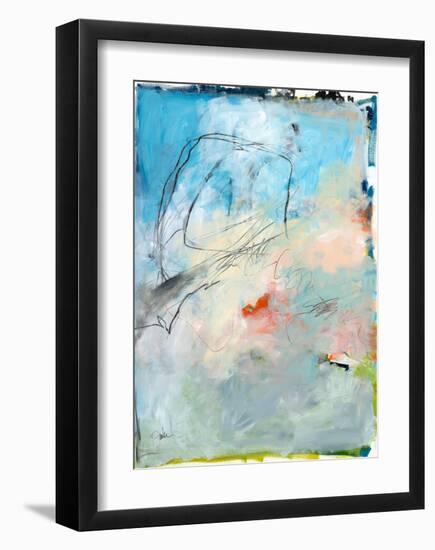 Blue Fade No. 2-Jan Weiss-Framed Art Print