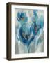 Blue Fairy Tale Floral II-Silvia Vassileva-Framed Art Print