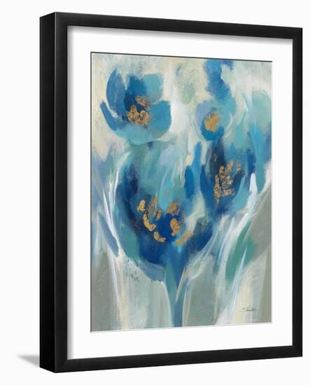 Blue Fairy Tale Floral II-Silvia Vassileva-Framed Art Print