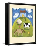 Blue Farmhouse-Sophie Harding-Framed Stretched Canvas