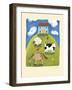 Blue Farmhouse-Sophie Harding-Framed Art Print