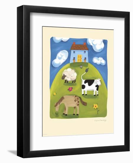 Blue Farmhouse-Sophie Harding-Framed Art Print