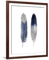 Blue Feather Pair-Julia Bosco-Framed Giclee Print