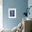 Blue Fern in White Border I-Elizabeth Medley-Framed Art Print displayed on a wall
