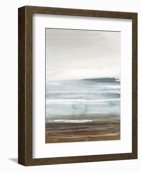 Blue Field-Lora Gold-Framed Art Print