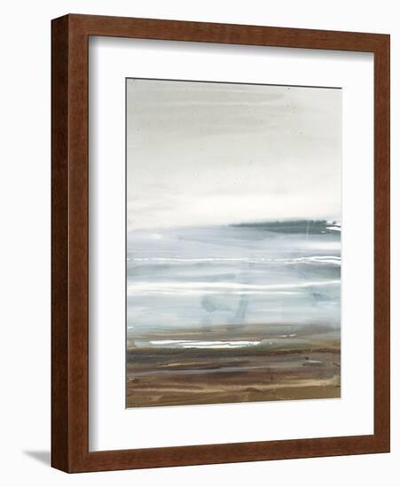 Blue Field-Lora Gold-Framed Art Print