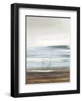 Blue Field-Lora Gold-Framed Art Print