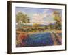 Blue Fields-Longo-Framed Giclee Print