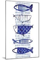 Blue Fish II-Mercedes Lopez Charro-Mounted Art Print
