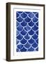 Blue Fish Waves-Mercedes Lopez Charro-Framed Art Print