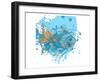 Blue Fish-Irena Orlov-Framed Premium Giclee Print