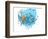 Blue Fish-Irena Orlov-Framed Art Print