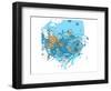 Blue Fish-Irena Orlov-Framed Art Print