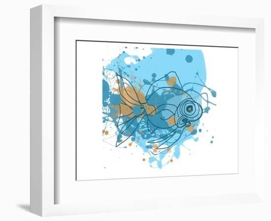 Blue Fish-Irena Orlov-Framed Art Print