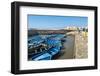 Blue Fishing Boats in Essaouira Port, Formerly Mogador, Morocco, North Africa, Africa-Matthew Williams-Ellis-Framed Photographic Print