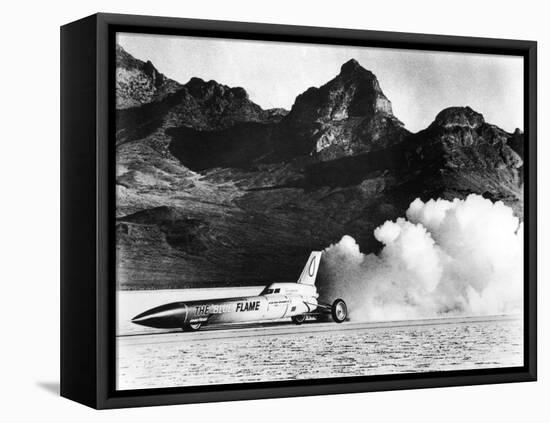 'Blue Flame' Rocket-Powered Car, C1970-null-Framed Stretched Canvas