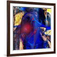 Blue Flames-Jean-François Dupuis-Framed Art Print