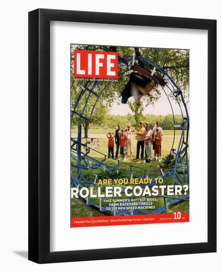 Blue Flash, Homemade Roller Coaster Built by John Ivers in Backyard, Bruceville, IN, June 10, 2005-Alex Tehrani-Framed Photographic Print