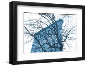 Blue Flatiron-Erin Clark-Framed Art Print