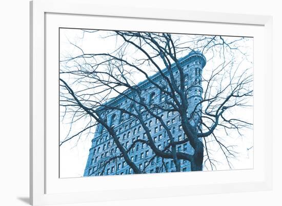 Blue Flatiron-Erin Clark-Framed Art Print