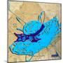 Blue Floppy Purple Bow-Roderick E. Stevens-Mounted Giclee Print