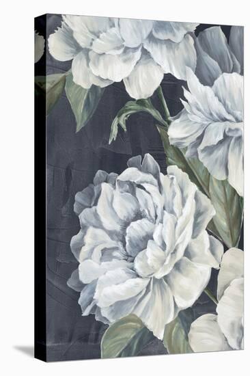 Blue Floral Composition I-Alex Black-Stretched Canvas