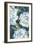 Blue Floral Composition II-Alex Black-Framed Art Print