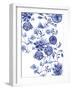 Blue Floral Forms-Paula Mills-Framed Giclee Print