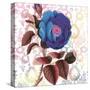 Blue Floral Grandure-Lula Bijoux-Stretched Canvas