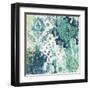 Blue Floral Layers I-June Vess-Framed Art Print